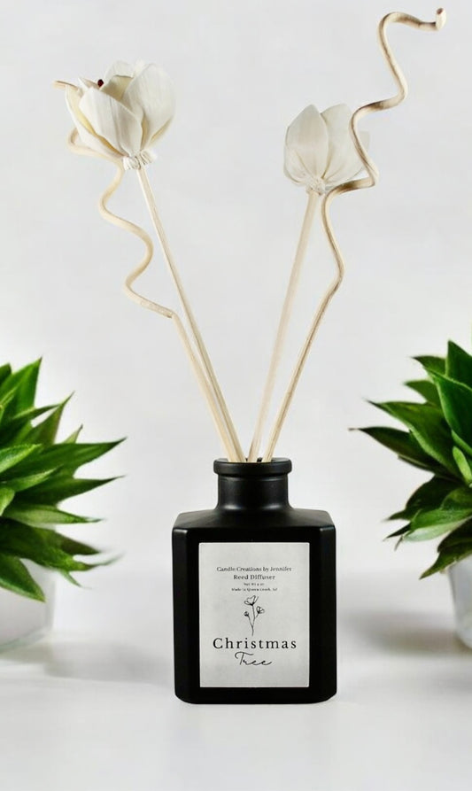 Matte Black Reed Diffuser with 6 reeds (4 oz)